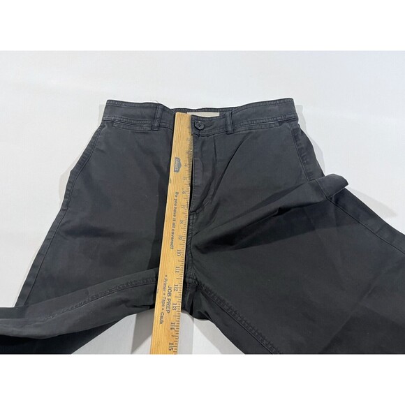 EVERLANE Womens Black Cropped Wide Leg High Rise Denim Pants Jeans Size 4 - Picture 4 of 9